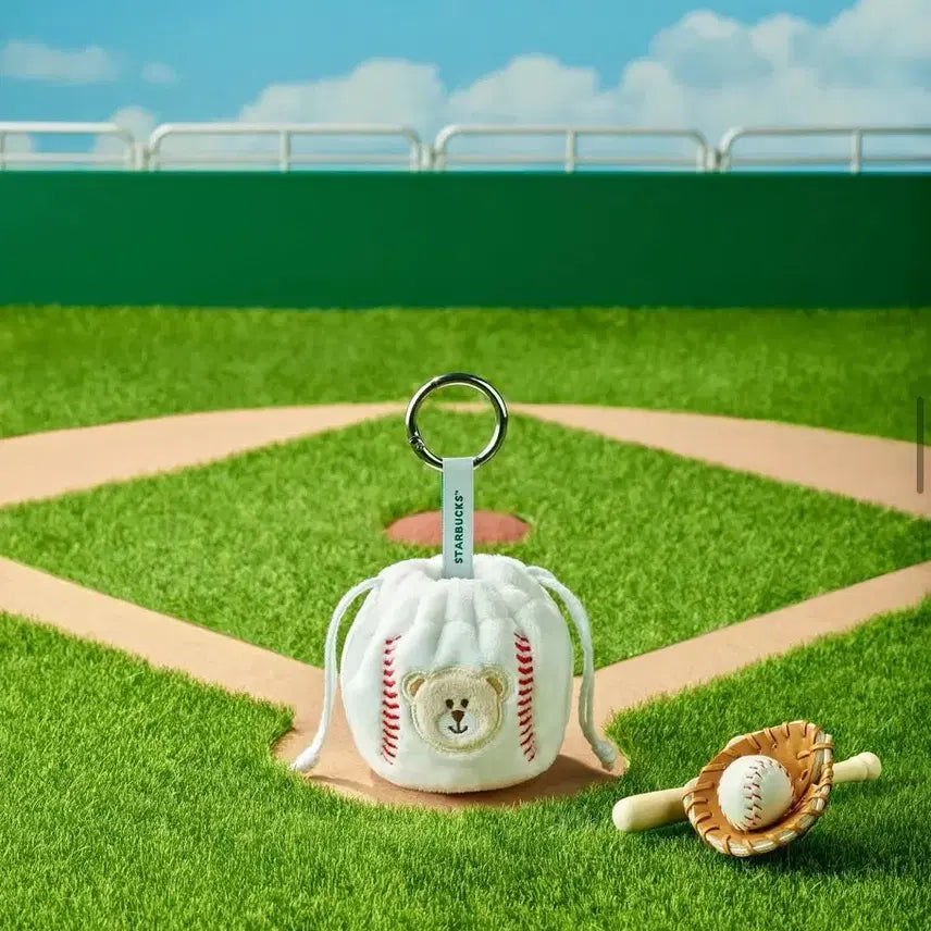 [BUNJANG] Starbucks Baseball Drawstring Keyring / 스타벅스 야구공 복조리키링 미개봉 새상품