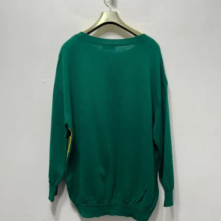 [BUNJANG] LOOK AROUND Embroidered Knit Top / 그린 LOOK AROUND 자수 니트 F
