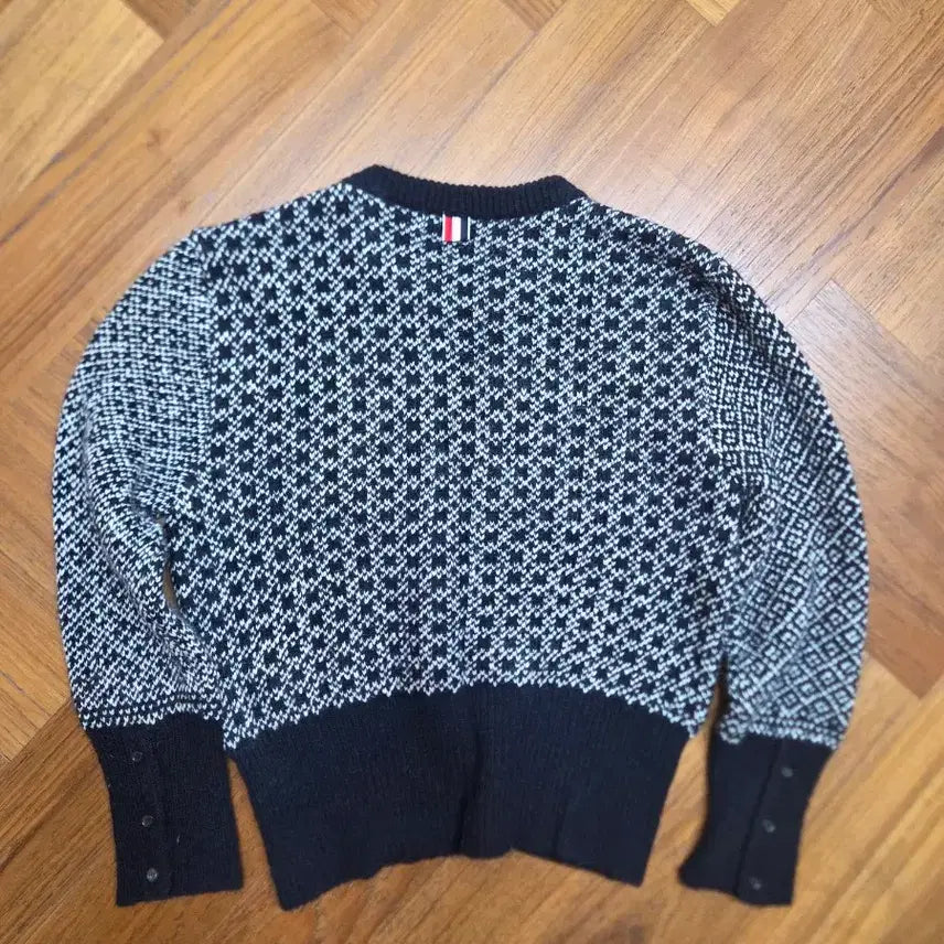 [BUNJANG] Thom Browne Penguin Knit Sweater / 톰브라운 펭귄 니트 블랙/화이트