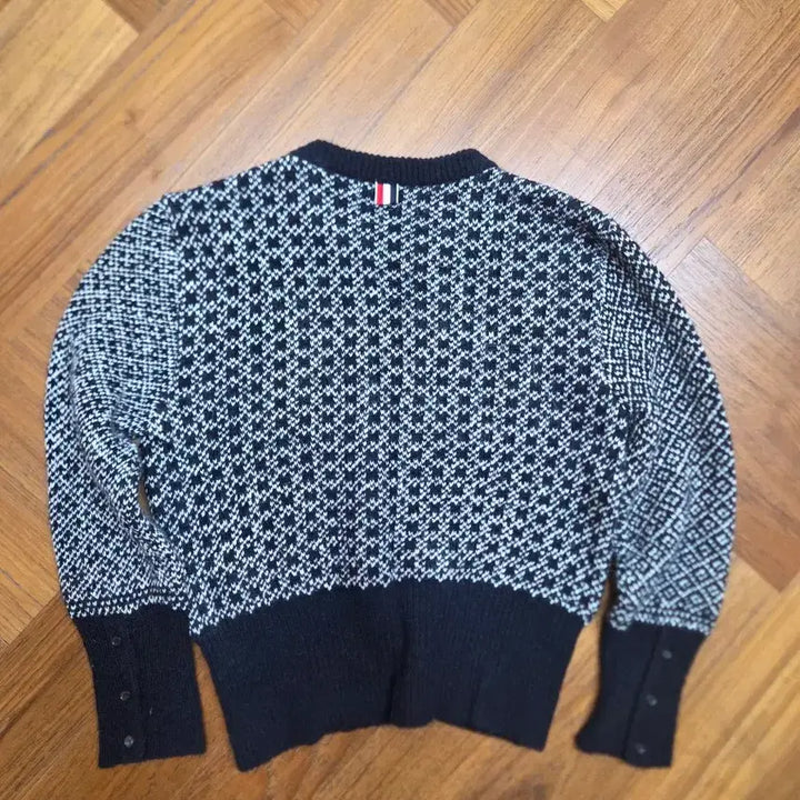 [BUNJANG] Thom Browne Penguin Knit Sweater / 톰브라운 펭귄 니트 블랙/화이트