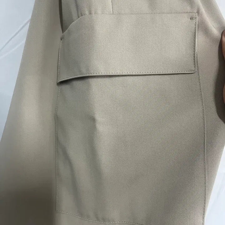 [BUNJANG] TIME Wide Cargo Slacks Beige / TIME 타임 와이드 카고 슬랙스 베이지