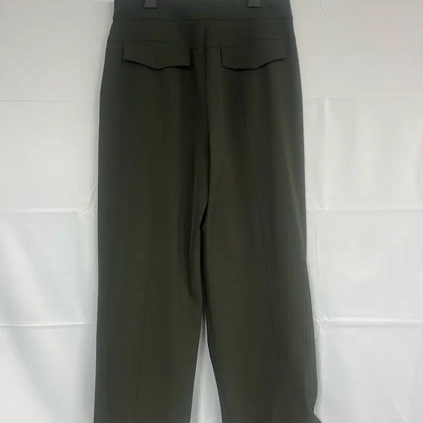 [BUNJANG] TIME Shirring Slacks Dark Khaki / TIME 타임 셔링 슬랙스 진카키