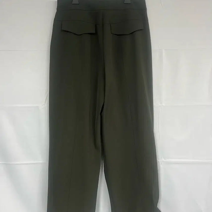 [BUNJANG] TIME Shirring Slacks Dark Khaki / TIME 타임 셔링 슬랙스 진카키