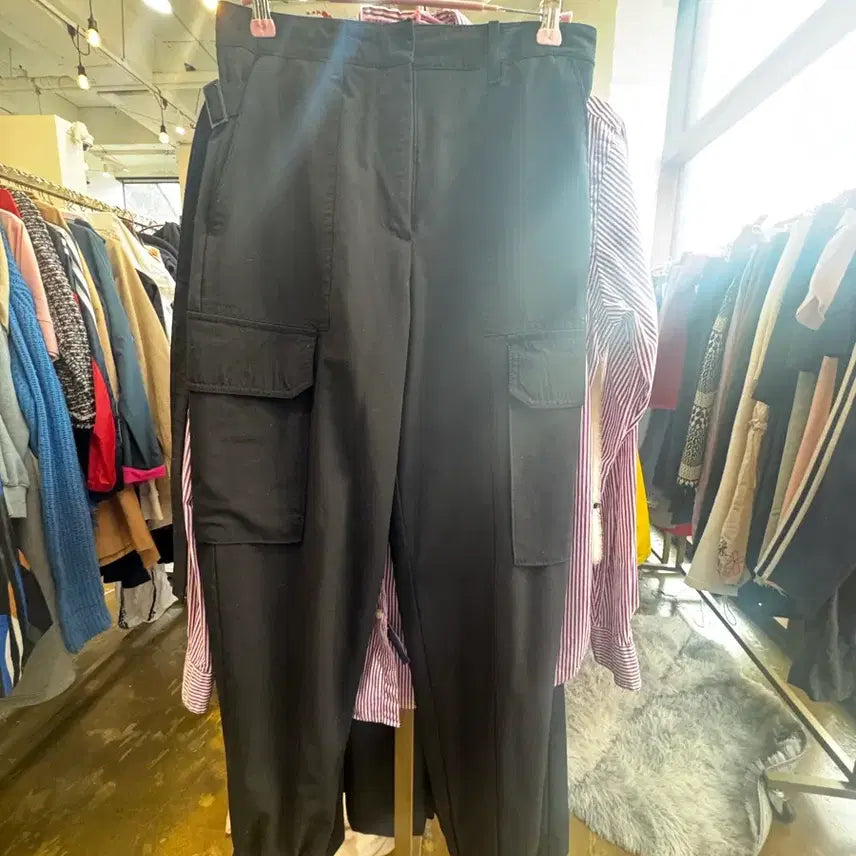 [BUNJANG] Juun.J Black Cargo Jogger Pants / 준지 블랙 카고 조거 팬츠
