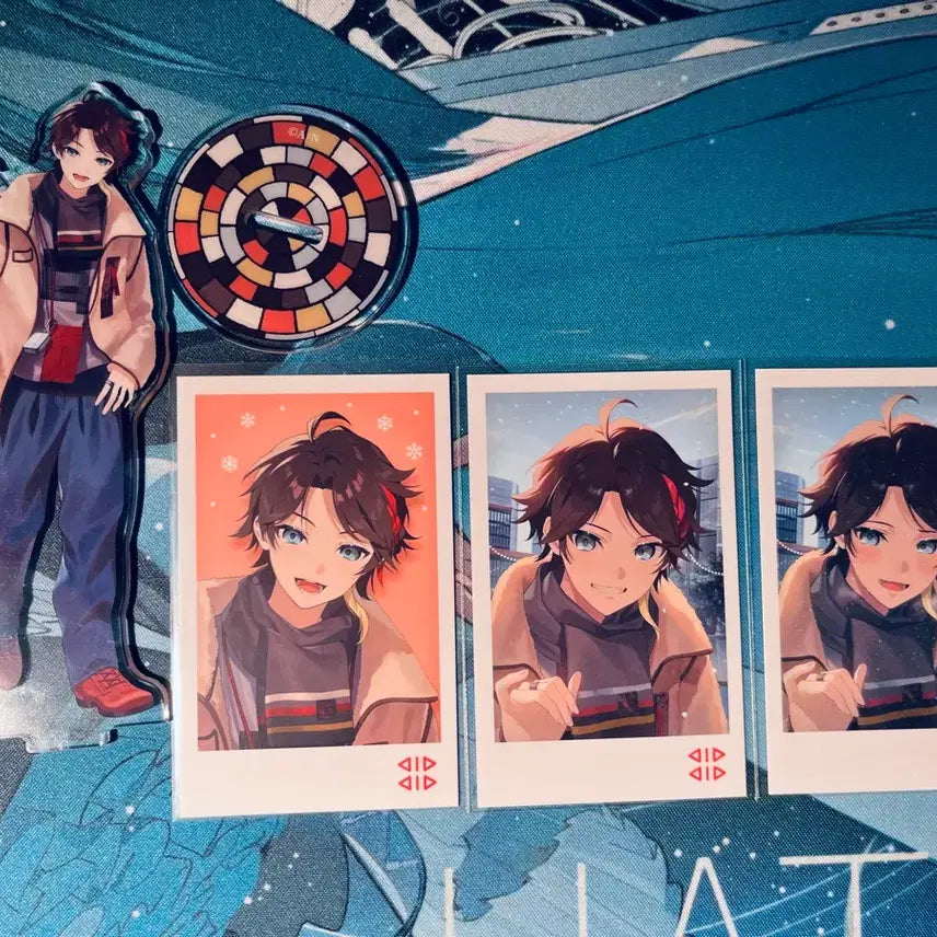 [BUNJANG] Nijisanji Saegusa Akina Winter Date Acrylic / Cheki Bundle Set / [일괄] 니지산지 사에구사 아키나 윈터데이트 아크릴 / 체키