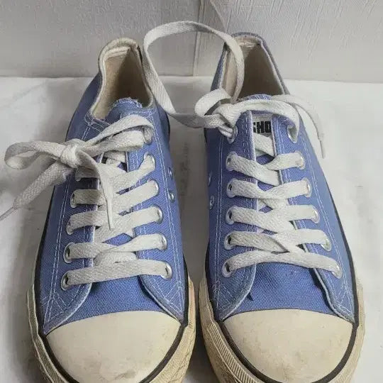[BUNJANG] Canvas Sneakers Sky Blue Size 37 / 캔버스 운동화 스니커즈 하늘색37
