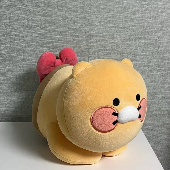 [BUNJANG] Chunsik Ribbon Pillow Cushion Doll / 춘식이 인형 식빵굽는 리본 춘식이 필로우 쿠션 인형