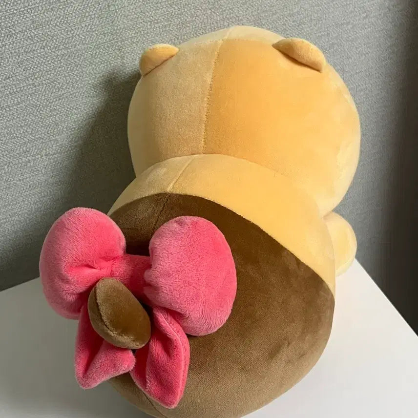 [BUNJANG] Chunsik Ribbon Pillow Cushion Doll / 춘식이 인형 식빵굽는 리본 춘식이 필로우 쿠션 인형
