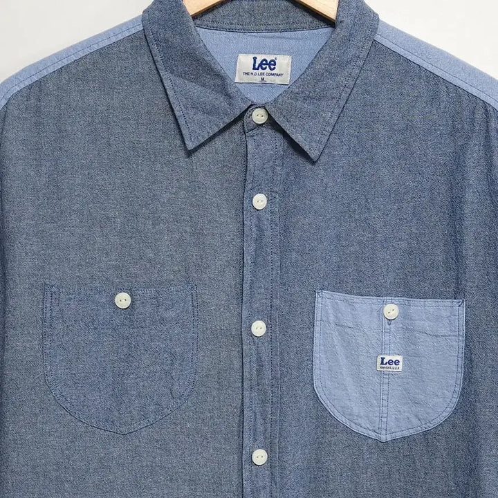 [SOLD OUT] 100~105 LEE 리 배색 루즈핏 포켓 셔츠