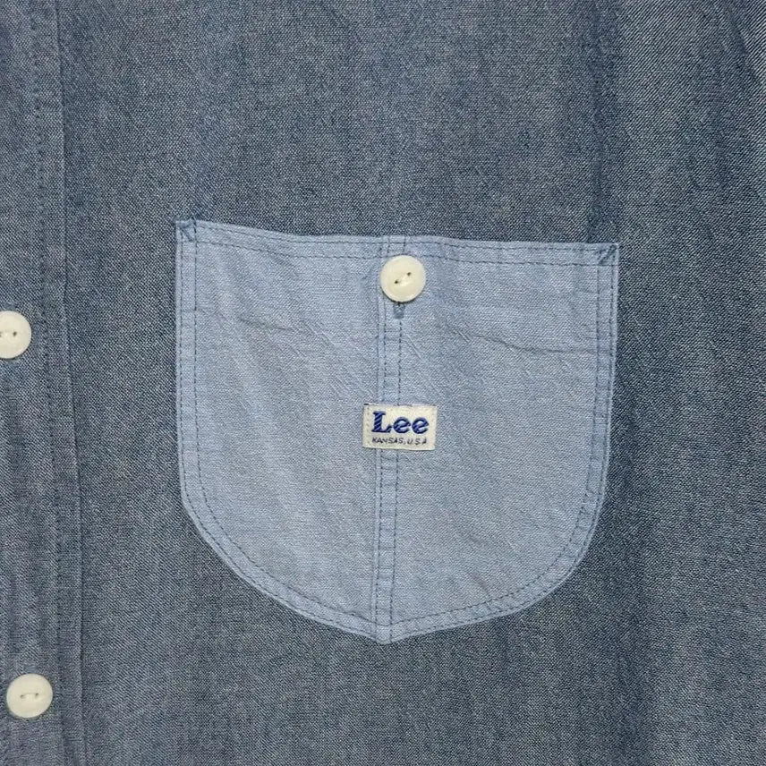 [SOLD OUT] 100~105 LEE 리 배색 루즈핏 포켓 셔츠