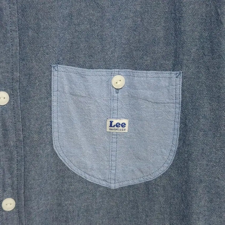 [SOLD OUT] 100~105 LEE 리 배색 루즈핏 포켓 셔츠