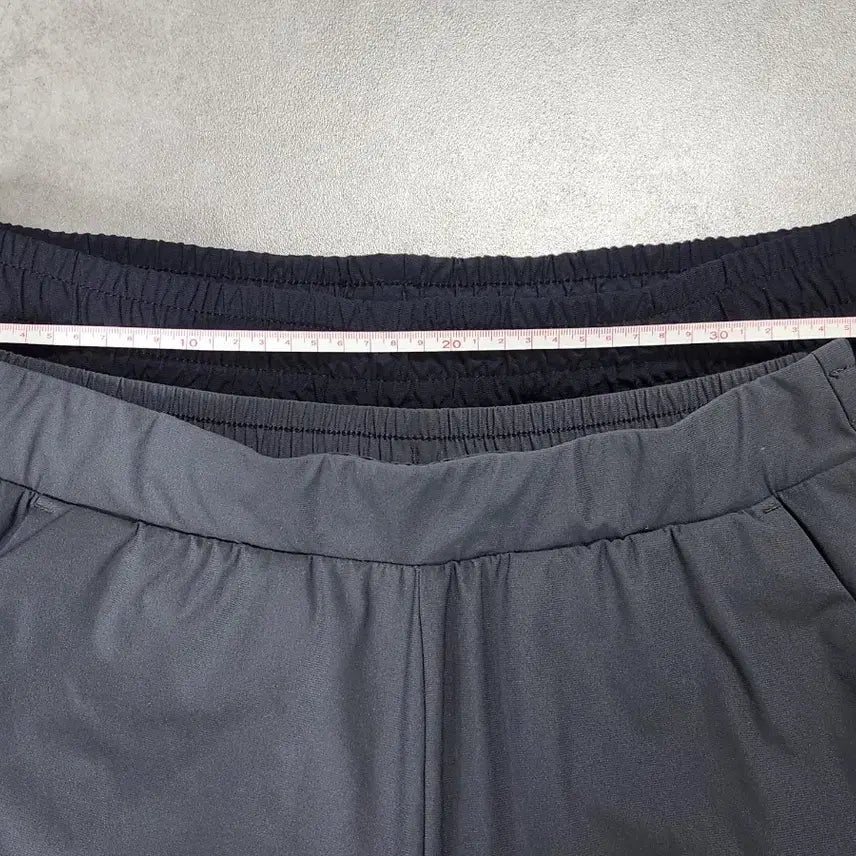 [BUNJANG] Topten Gray/Black Elastic Waist Pants / 탑텐/ 검정/회색 바지