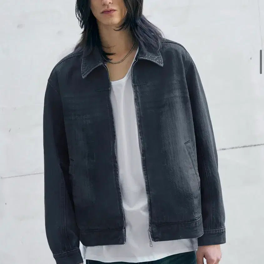 [SOLD OUT] (새상품)(L) 드로우핏 콘트라스트 워시드 데님 자켓 청자켓 판매