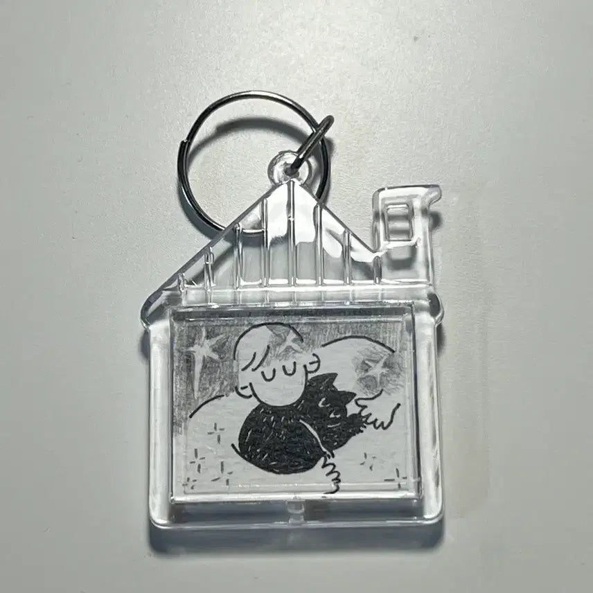 [BUNJANG] Prow Artist Illustration Cat Keychain / Prow 작가 서일페 원화 키링 고양이