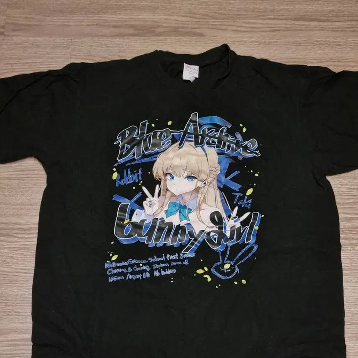 [BUNJANG] Blue Archive Toki Bunny Girl T-Shirt / 블루아카이브 토키 반팔 2차창작 비공식 굿즈