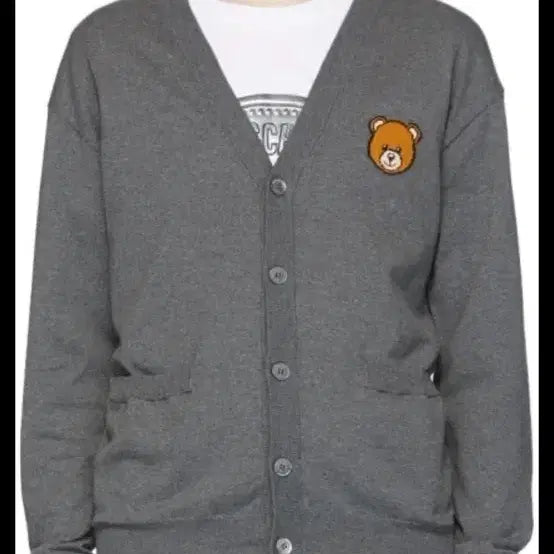 [BUNJANG] Moschino Teddy Bear Cardigan / 모스키노 곰돌이 가디건 정품