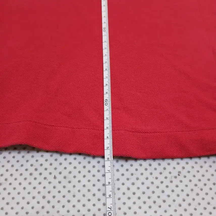 [BUNJANG] Lacoste Red Short Sleeve Polo T-Shirt / 라코스테 레드 반팔 폴로 티셔츠
