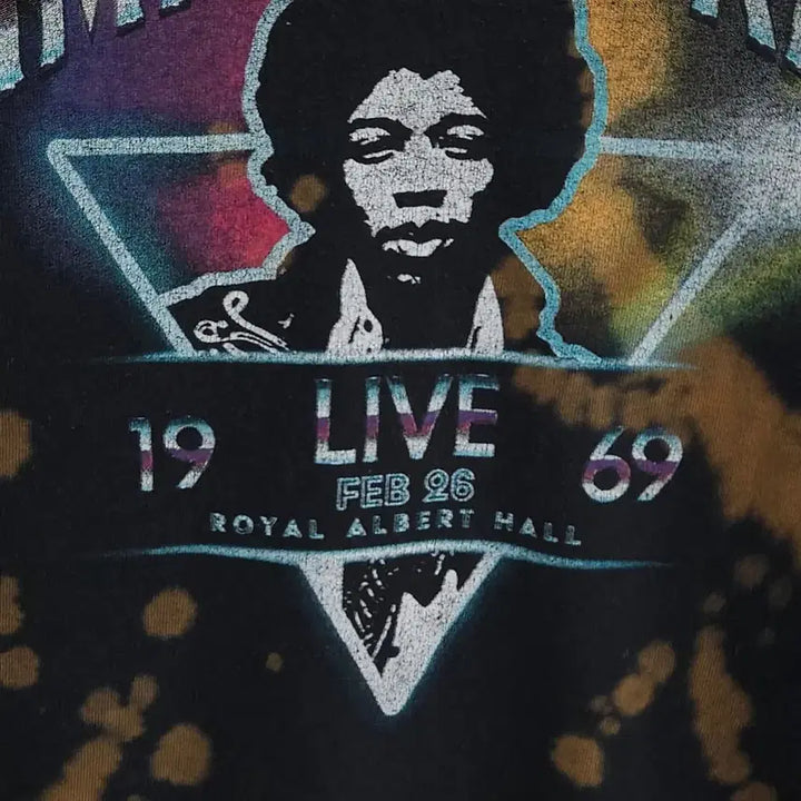 [BUNJANG] Jimi Hendrix Tie-Dye Graphic T-shirt / 100 Jimi Hendrix 지미 헨드릭스 타이다이 그래픽 반팔