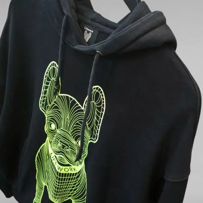 [BUNJANG] LifeWork Black Hoodie L / 라이프워크 블랙 후드티 L [필독]