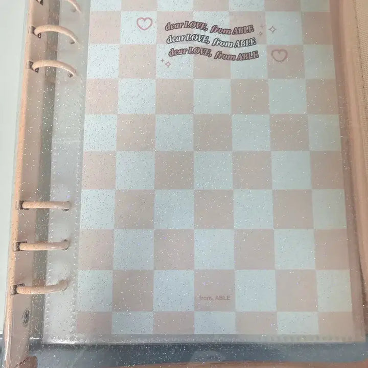 [SOLD OUT] 에이블리 4칸 투명 바인더 주황색