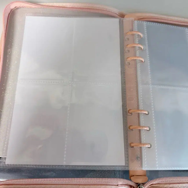 [SOLD OUT] 에이블리 4칸 투명 바인더 주황색