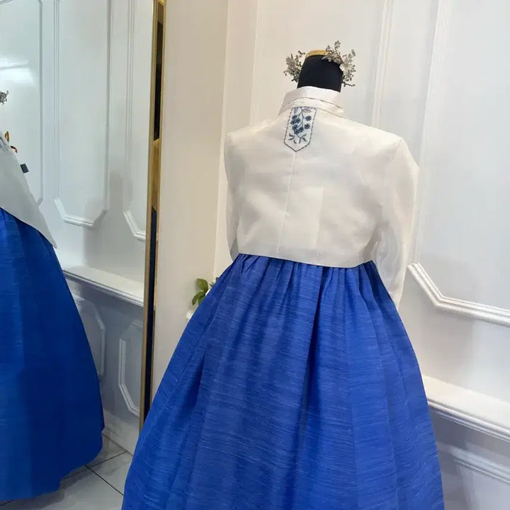 [BUNJANG] Vibrant Hanbok Dress - Size 77 / 화사한한복77