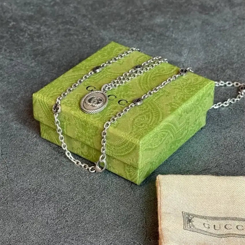 [SOLD OUT] 구찌 더블 G 클래식 레트로 목걸이