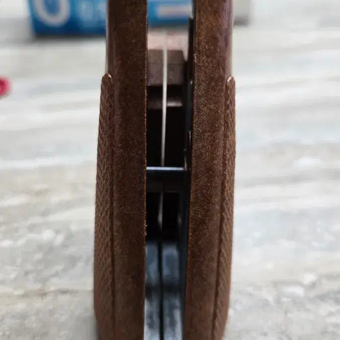 [BUNJANG] Tanaka Colt Python Checkered Wood Grip / 다나카 콜트 파이슨용 오버사이즈 체커드 우드그립 (무게추 내장)