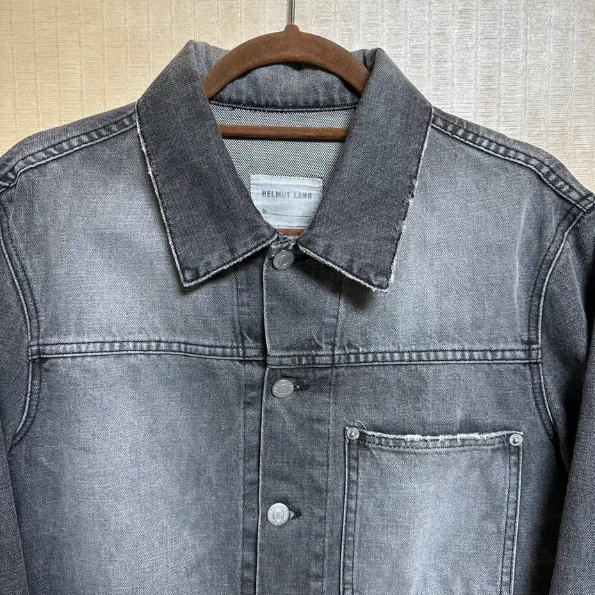 [BUNJANG] Helmut Lang 90s First Generation Black Denim Jacket Size 48 / 90s 헬무트랭 1세대 흑청 자켓 48사이즈