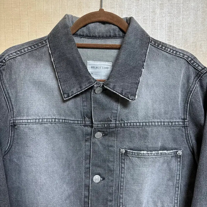 [BUNJANG] Helmut Lang 90s First Generation Black Denim Jacket Size 48 / 90s 헬무트랭 1세대 흑청 자켓 48사이즈