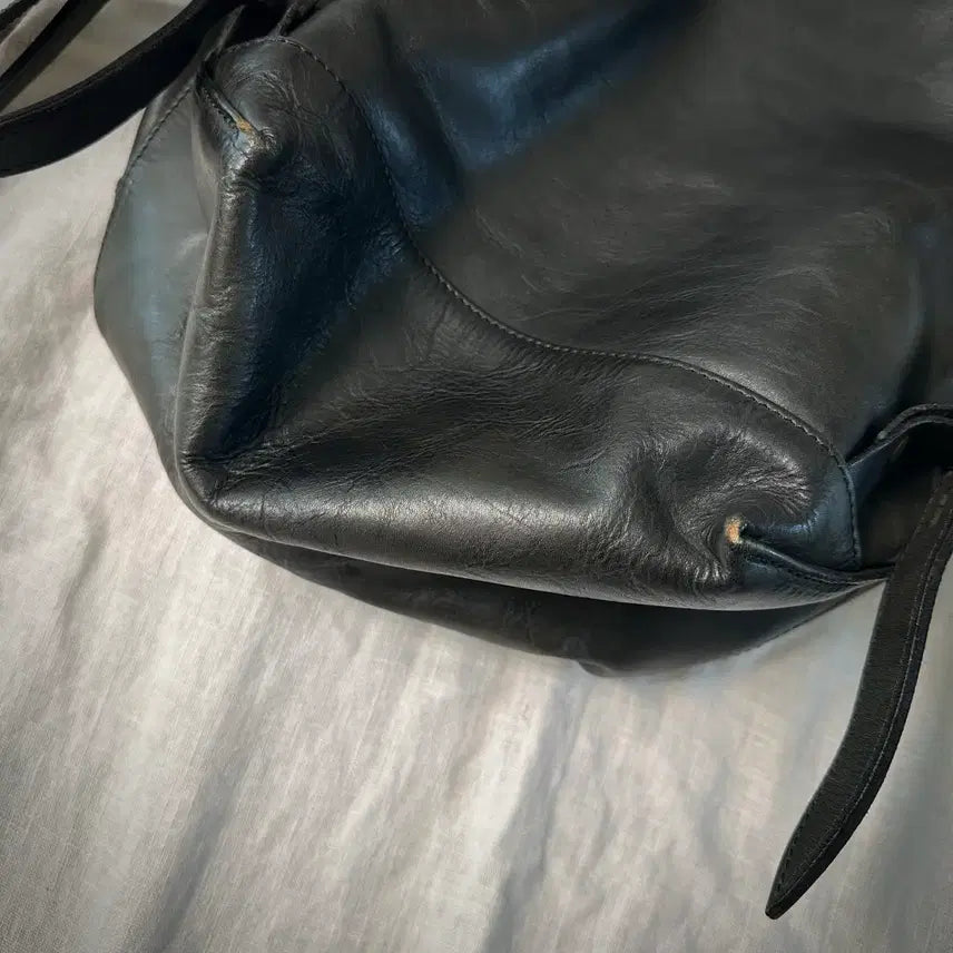 [BUNJANG] Vasco Dark Olive Leather Backpack / 바스코 vasco 다크올리브 레더 백팩