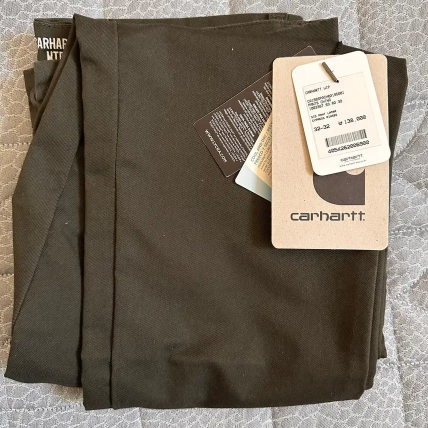 [BUNJANG] Carhartt WIP Sid Pants Lamar Cypress Rinsed / 칼하트 하의 시드 팬츠 라마르 사이프러스 린스드