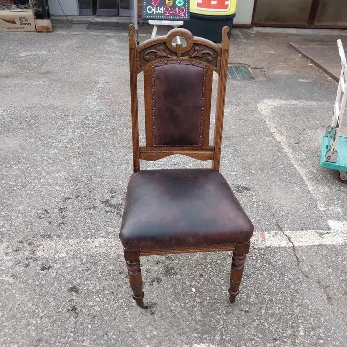 [BUNJANG] 1960s British Vintage Wooden Armchair with Wheels / 1960 영국 빈티지 바퀴 의자/주의사항-화물