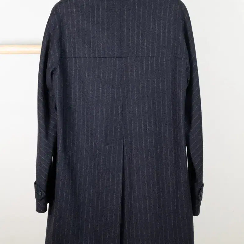 [BUNJANG] Fox Brothers Striped Balmacaan Coat / 폭스 브라더스 스트라이프 발마칸 코트