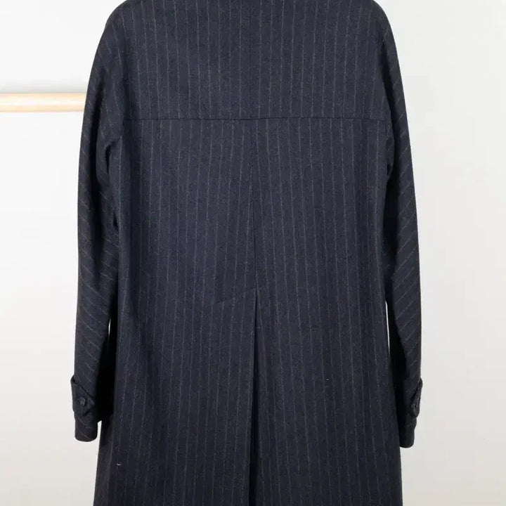 [BUNJANG] Fox Brothers Striped Balmacaan Coat / 폭스 브라더스 스트라이프 발마칸 코트