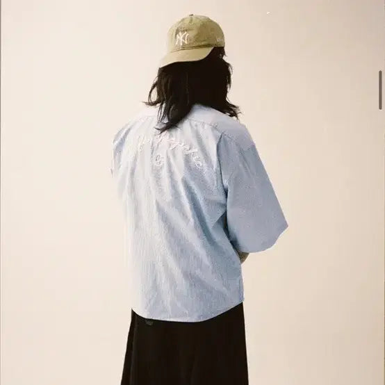 [BUNJANG] Newchiefchicd.p Stripe Pattern Short Sleeve Shirt / 뉴치프시크디피 반팔셔츠 2