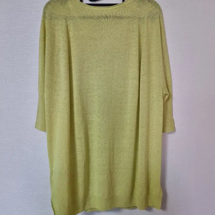 [BUNJANG] Holgament Linen-Rayon Blend V-Neck Knit Top / 홀가먼트 마.인견 5부 니트 77.88