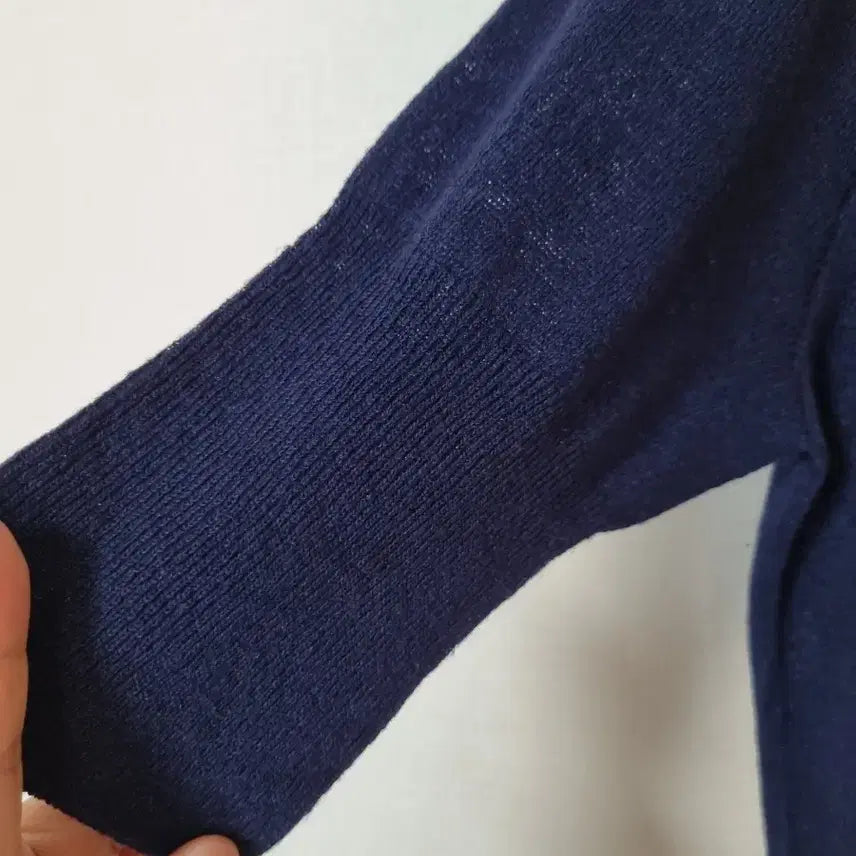 [BUNJANG] Holgament Linen-Rayon Blend V-Neck Knit Top / 홀가먼트 마.인견 5부 니트 77.88