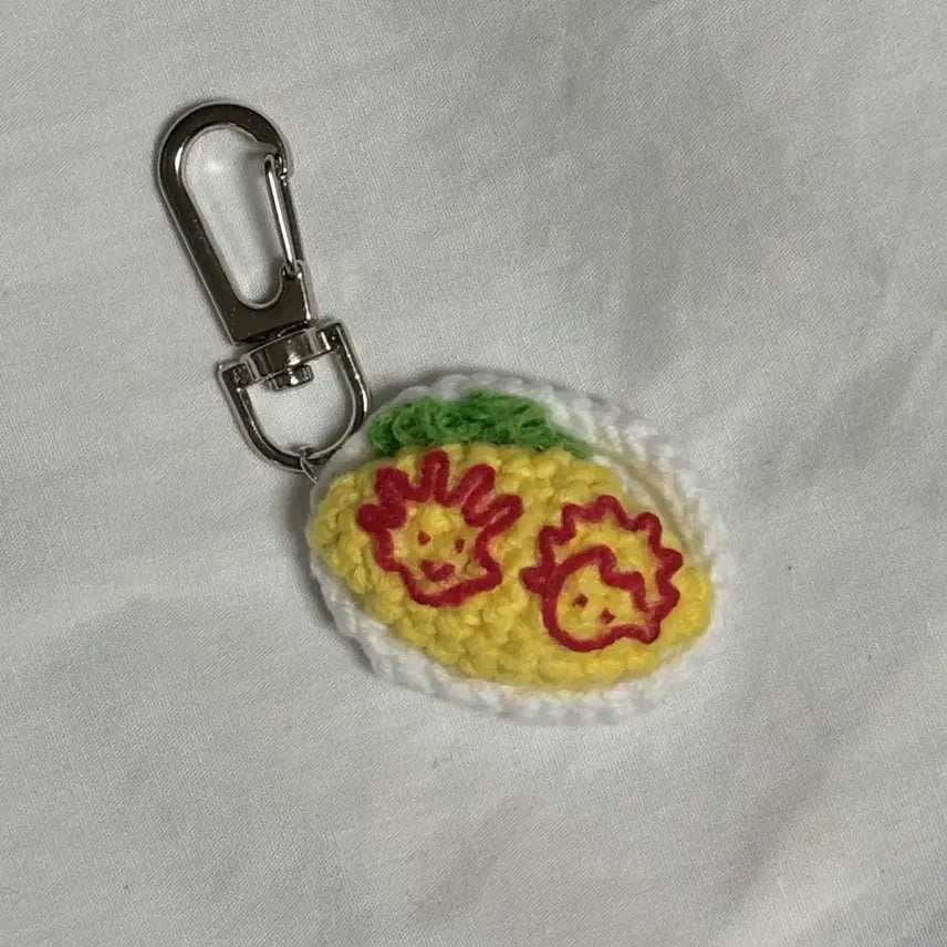 [BUNJANG] Hunter x Hunter Omurice Crochet Keychain / 헌터헌터 오므라이스 뜨개 키링