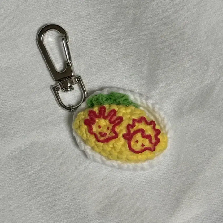 [BUNJANG] Hunter x Hunter Omurice Crochet Keychain / 헌터헌터 오므라이스 뜨개 키링
