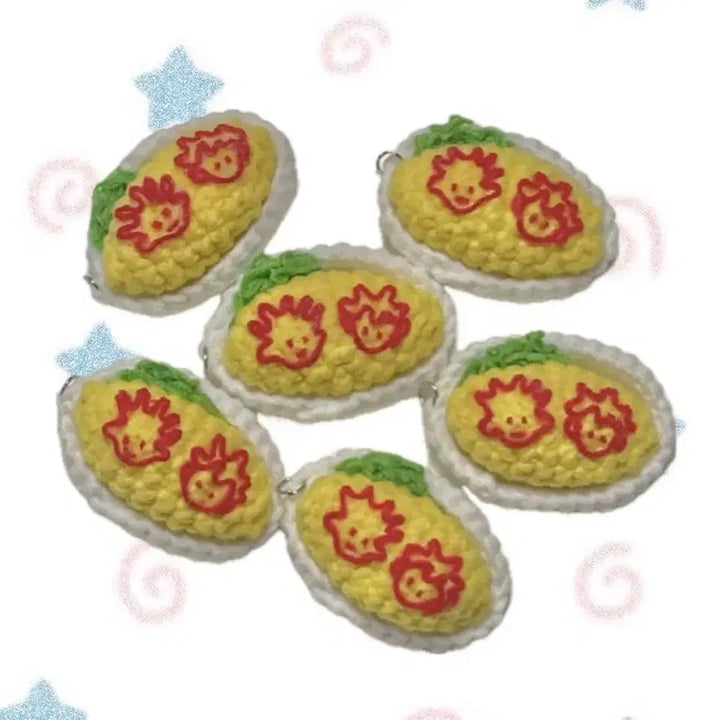 [BUNJANG] Hunter x Hunter Omurice Crochet Keychain / 헌터헌터 오므라이스 뜨개 키링