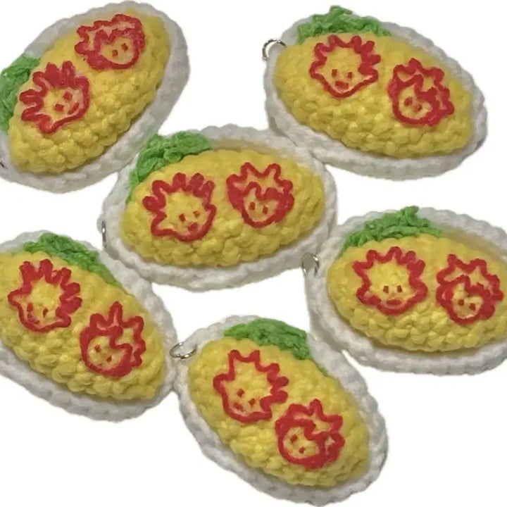[BUNJANG] Hunter x Hunter Omurice Crochet Keychain / 헌터헌터 오므라이스 뜨개 키링