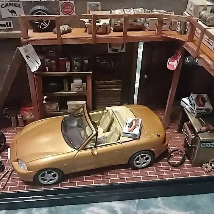 [BUNJANG] 1/43 Scale Car Repair Diorama / 1/43자동차정비 디오라마(개인자작품)