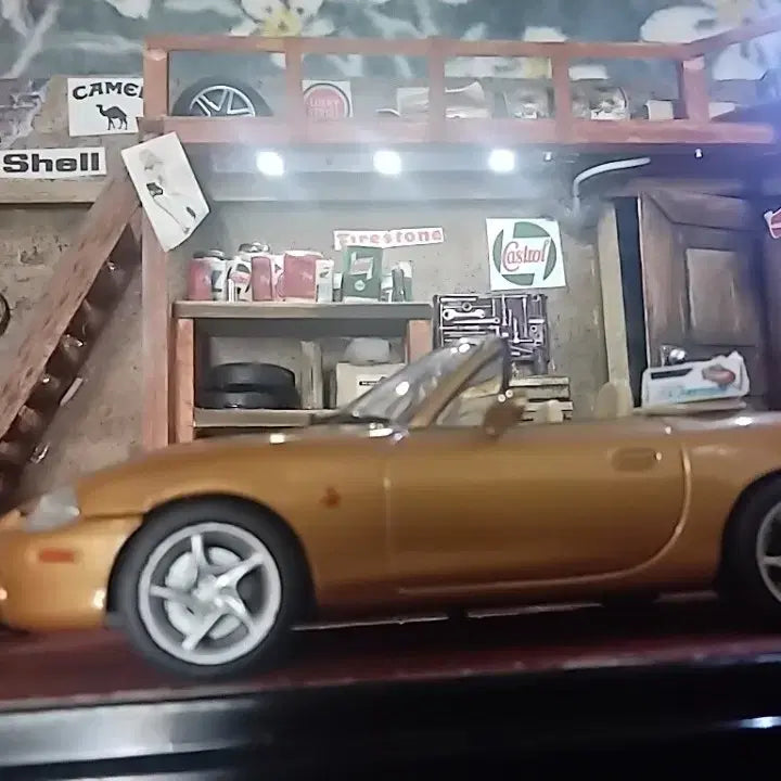 [BUNJANG] 1/43 Scale Car Repair Diorama / 1/43자동차정비 디오라마(개인자작품)