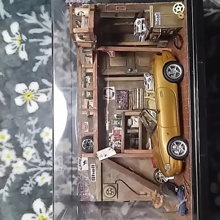 [BUNJANG] 1/43 Scale Car Repair Diorama / 1/43자동차정비 디오라마(개인자작품)