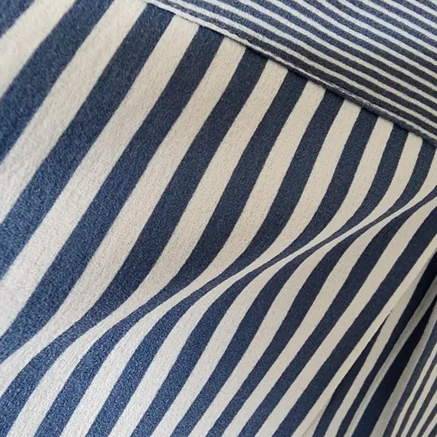 [BUNJANG] Navy Check Long-Sleeve Shirt / 체크 긴팔 남방 셔츠 네이비