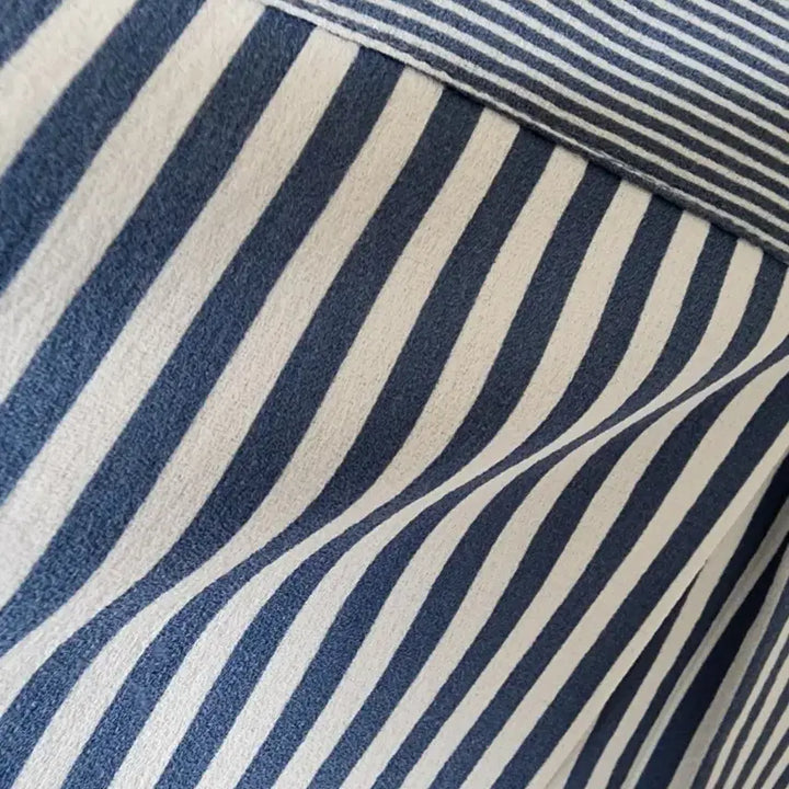 [BUNJANG] Navy Check Long-Sleeve Shirt / 체크 긴팔 남방 셔츠 네이비
