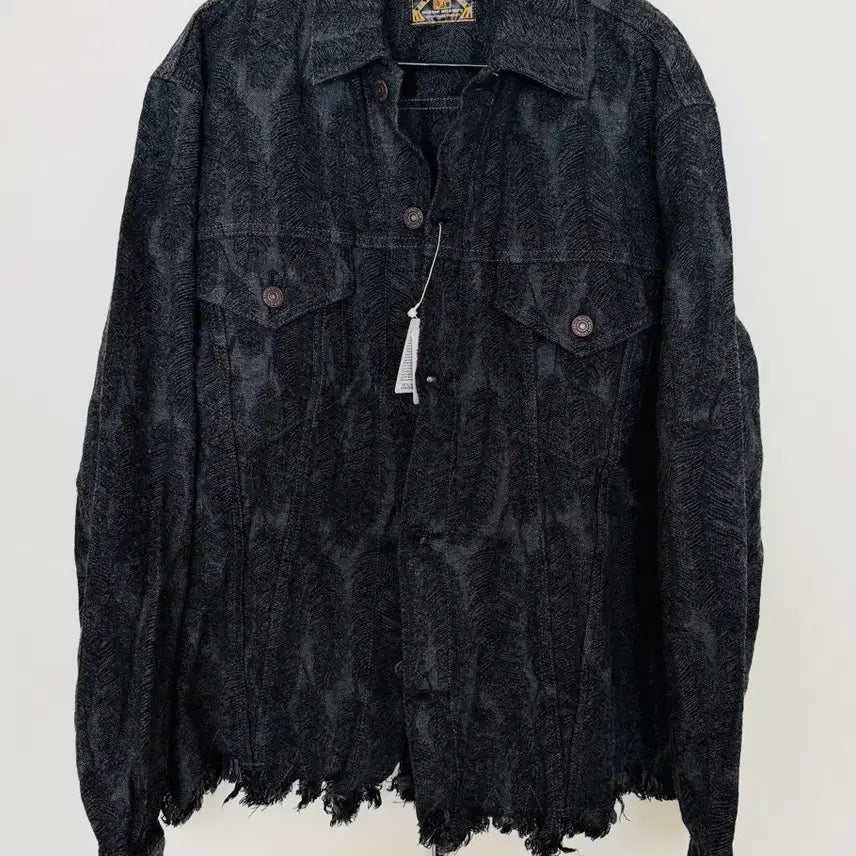 [BUNJANG] Capital MacPhee Feather Denim Jacket / 캐피탈 맥파이 패더데님자켓 블랙 5