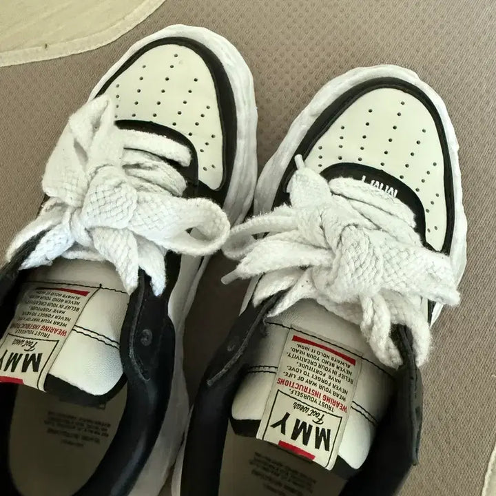 [BUNJANG] Mihara Yasuhiro Wayne Leather Low-Top Sneakers / 미하라야스히로 웨인 레더 로우탑 40사이즈MMY