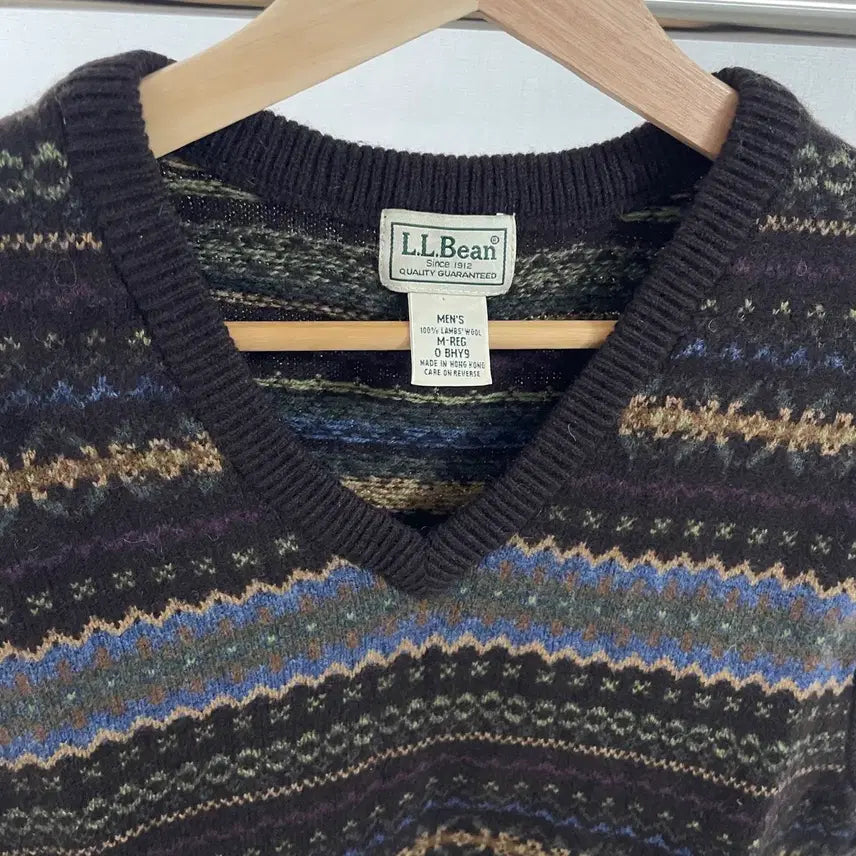 [BUNJANG] L.L.Bean Lambswool V-Neck Knit Vest / 빈티지 L.L.Bean 램스울 V넥 니트 조끼